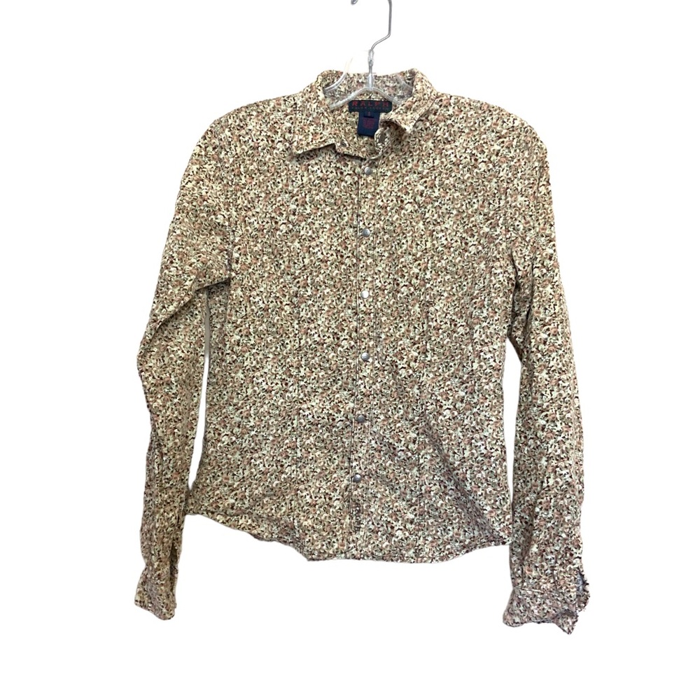 RALPH Ralph Lauren Corduroy Cotton Fitted Shirt vintage